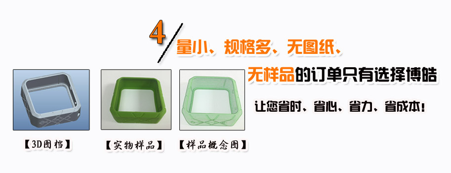 量小、規(guī)格多、無(wú)圖紙、無(wú)樣品的訂單只有選擇博皓。